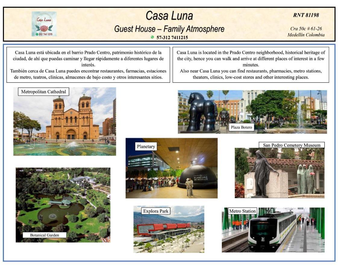 Casa Luna -Estrategica Ubicacion- Medellin Exterior photo